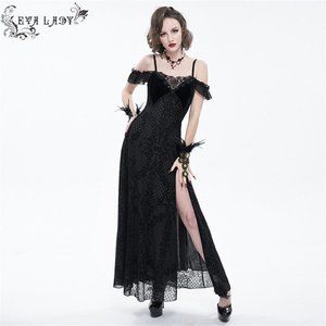 Black Lace Maxi Dress